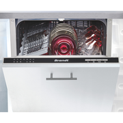 Brandt 45cm Semi Built-in Fully Integrated Dishwasher Black