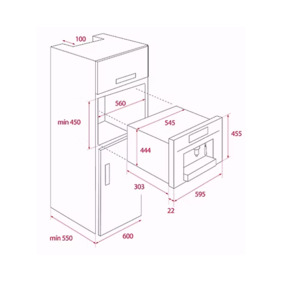 Teka CLC 835 MC - 60cm Built-In Coffee Machine