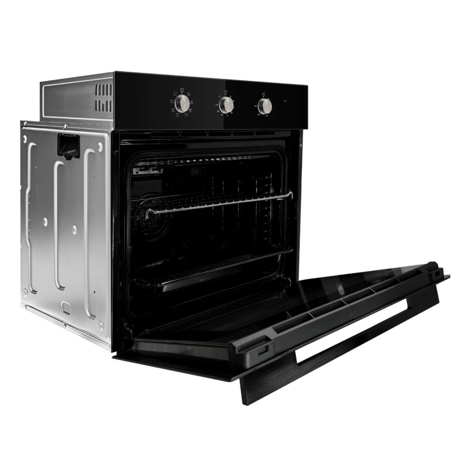 60cm EuropAce EBO3821DBK - 82L Built-in Oven (Mechanical Knob)