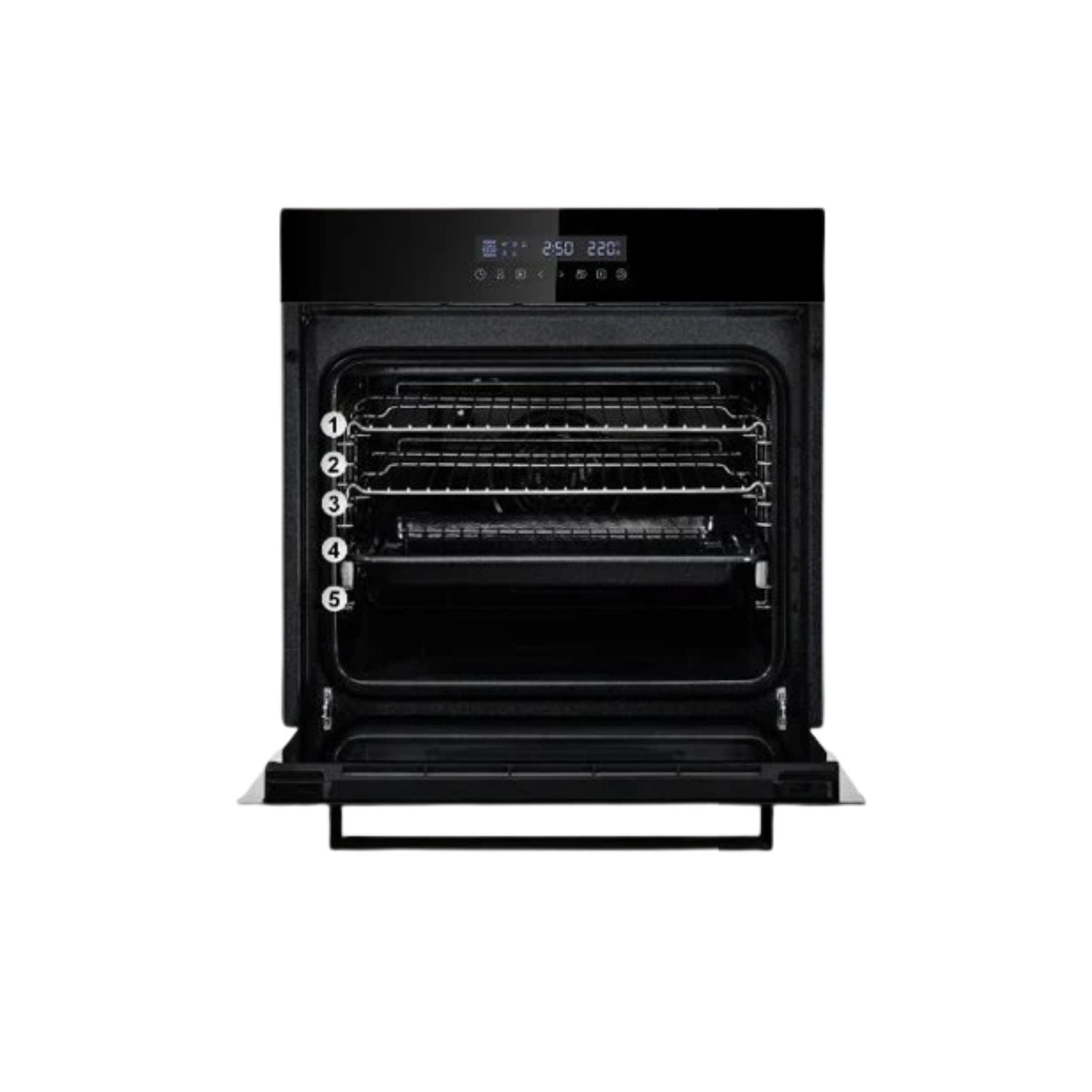 60cm EuropAce EBO8821DBK - 82L Built-in Oven (Touch Control)
