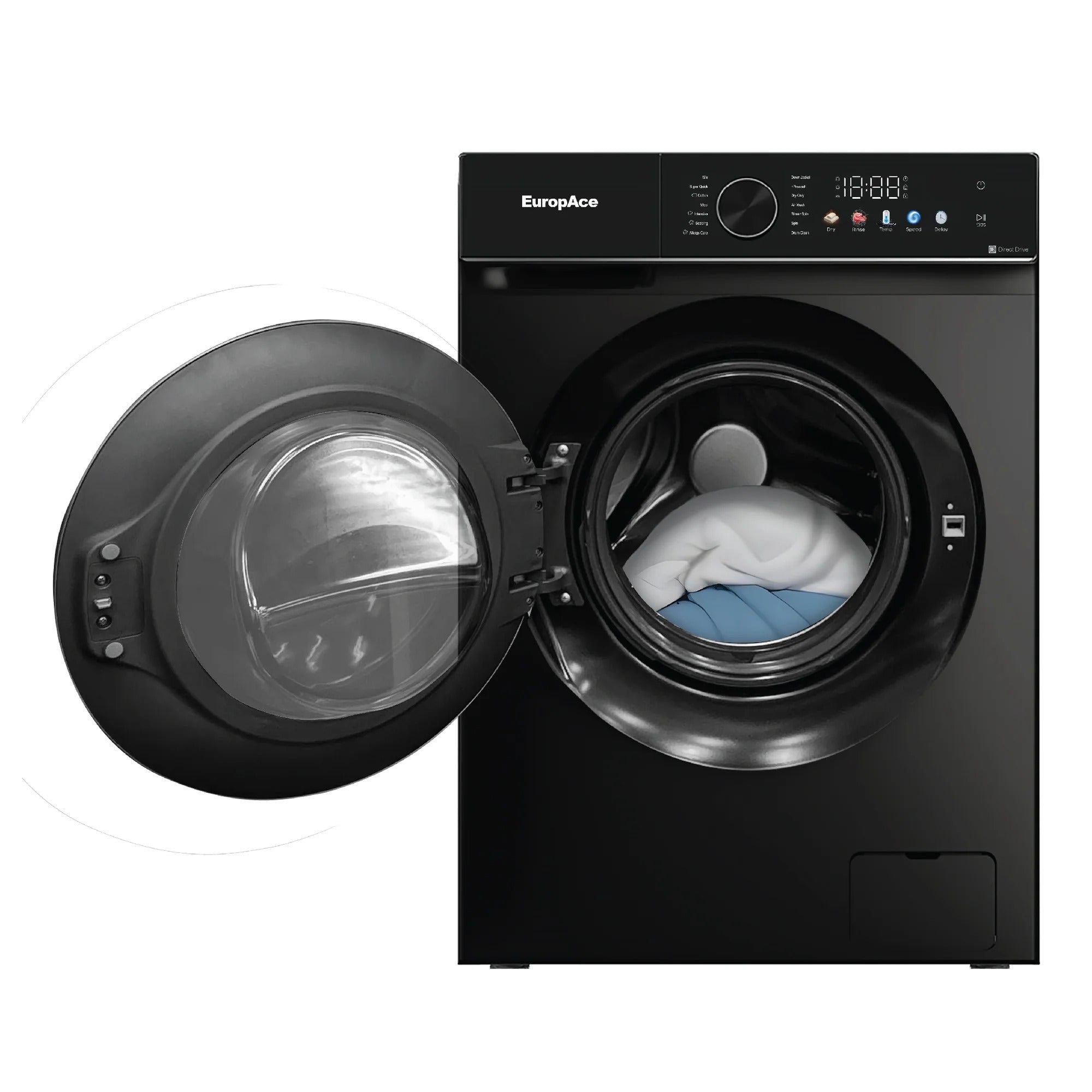 10/7kg EuropAce Steam Washer Dryer