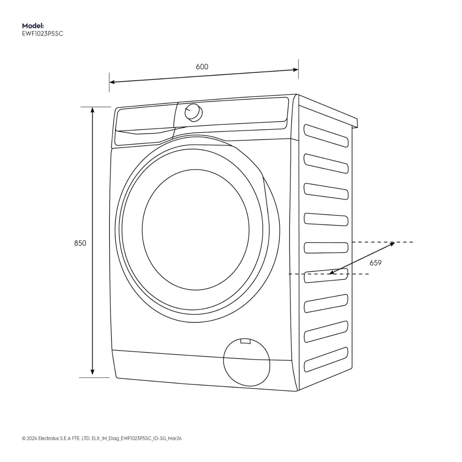 10kg Electrolux UltimateCare 500 Washing Machine
