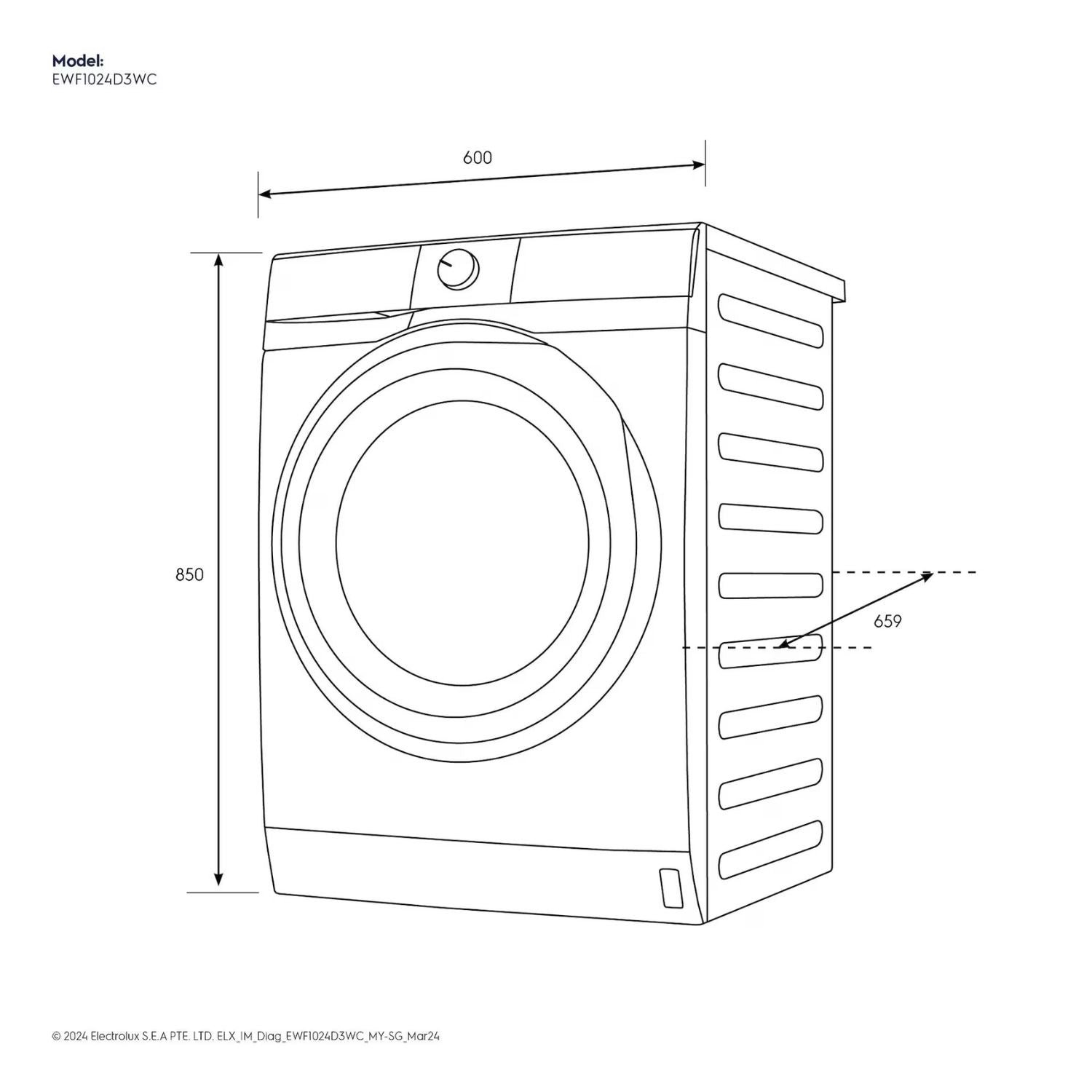 10kg Electrolux UltimateCare 300 Washing Machine