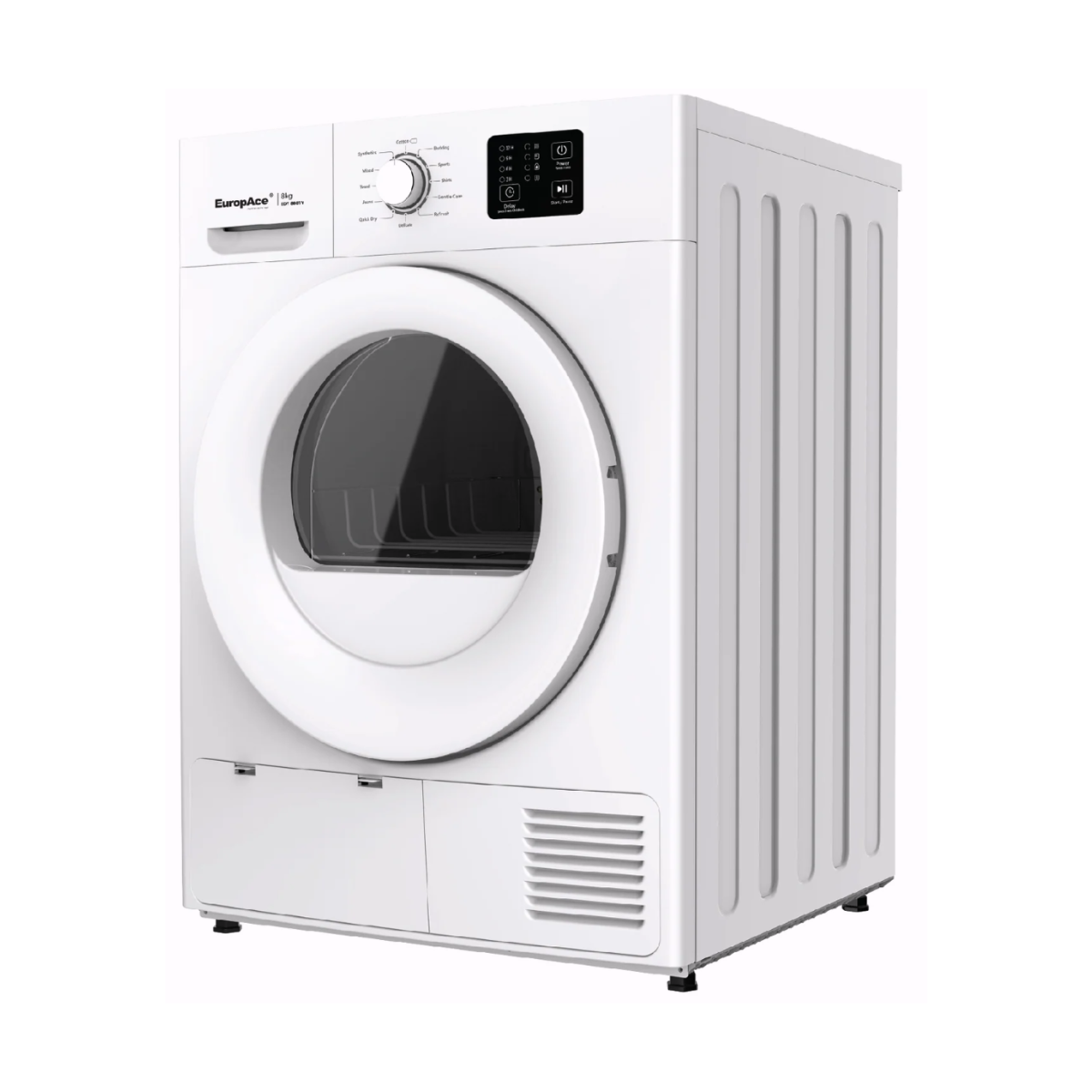 EuropAce By Otimmo EDY8801Y WH - 8kg Front Load Heat Pump Dryer