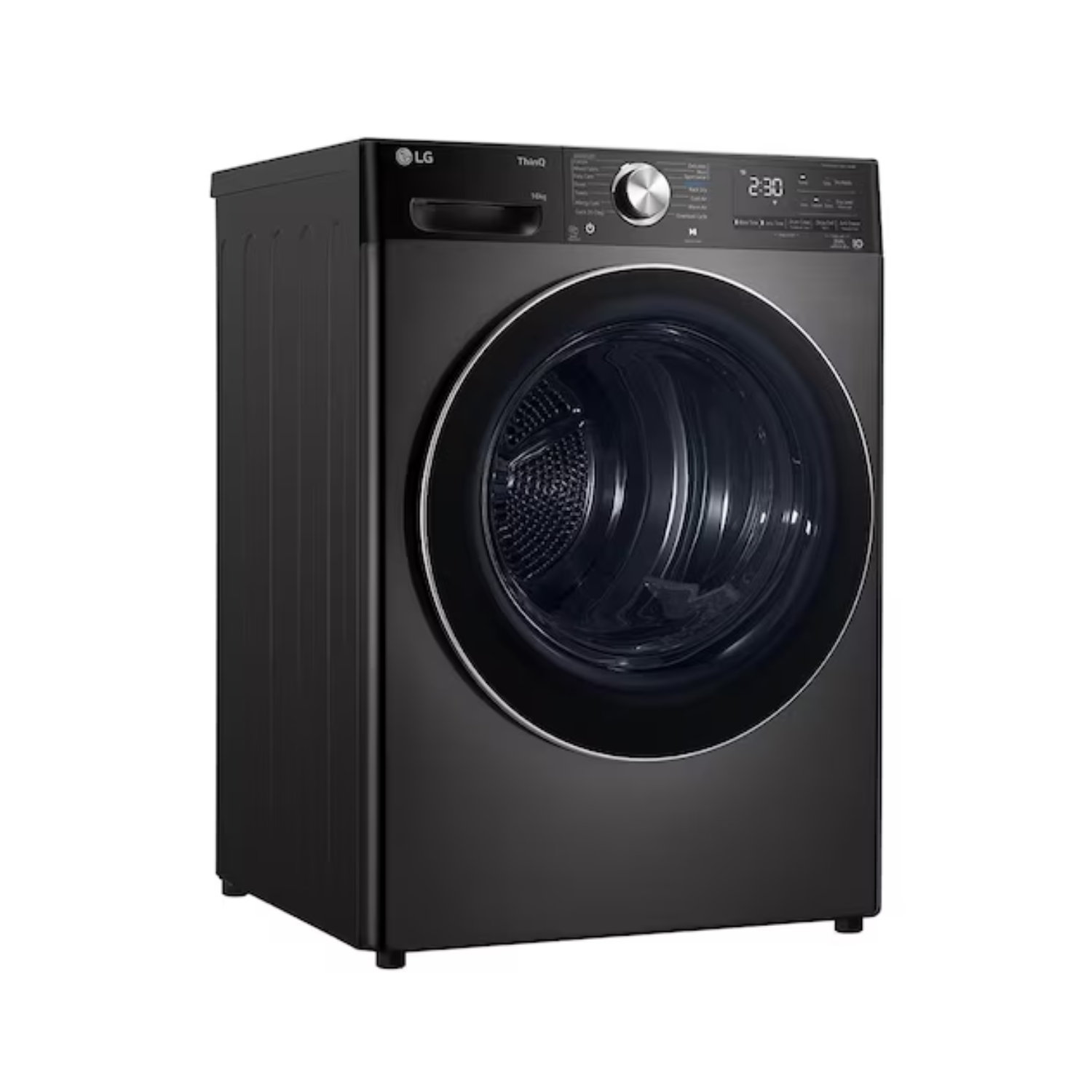 10kg LG Dual Inverter Front Load Heat Pump Dryer Black Steel