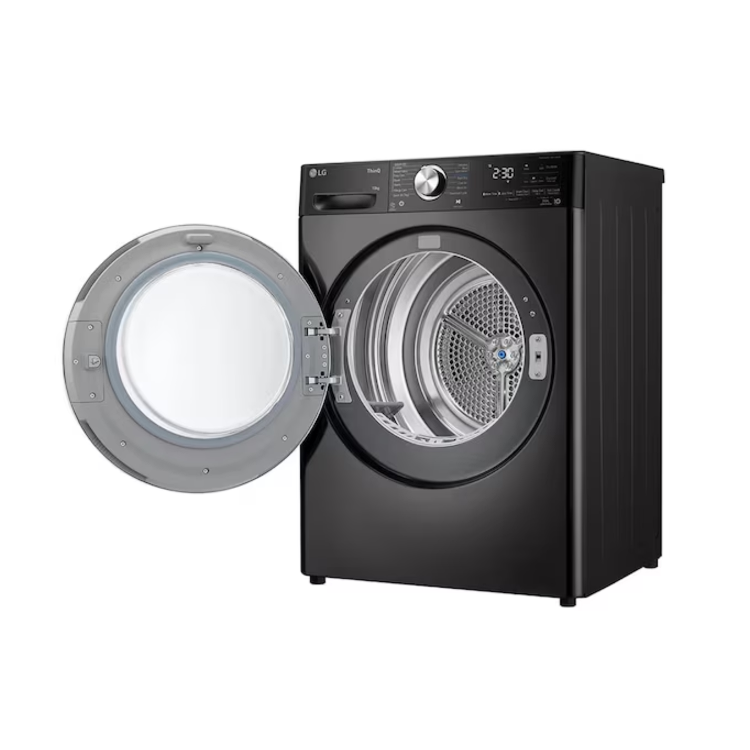 10kg LG Dual Inverter Front Load Heat Pump Dryer Black Steel