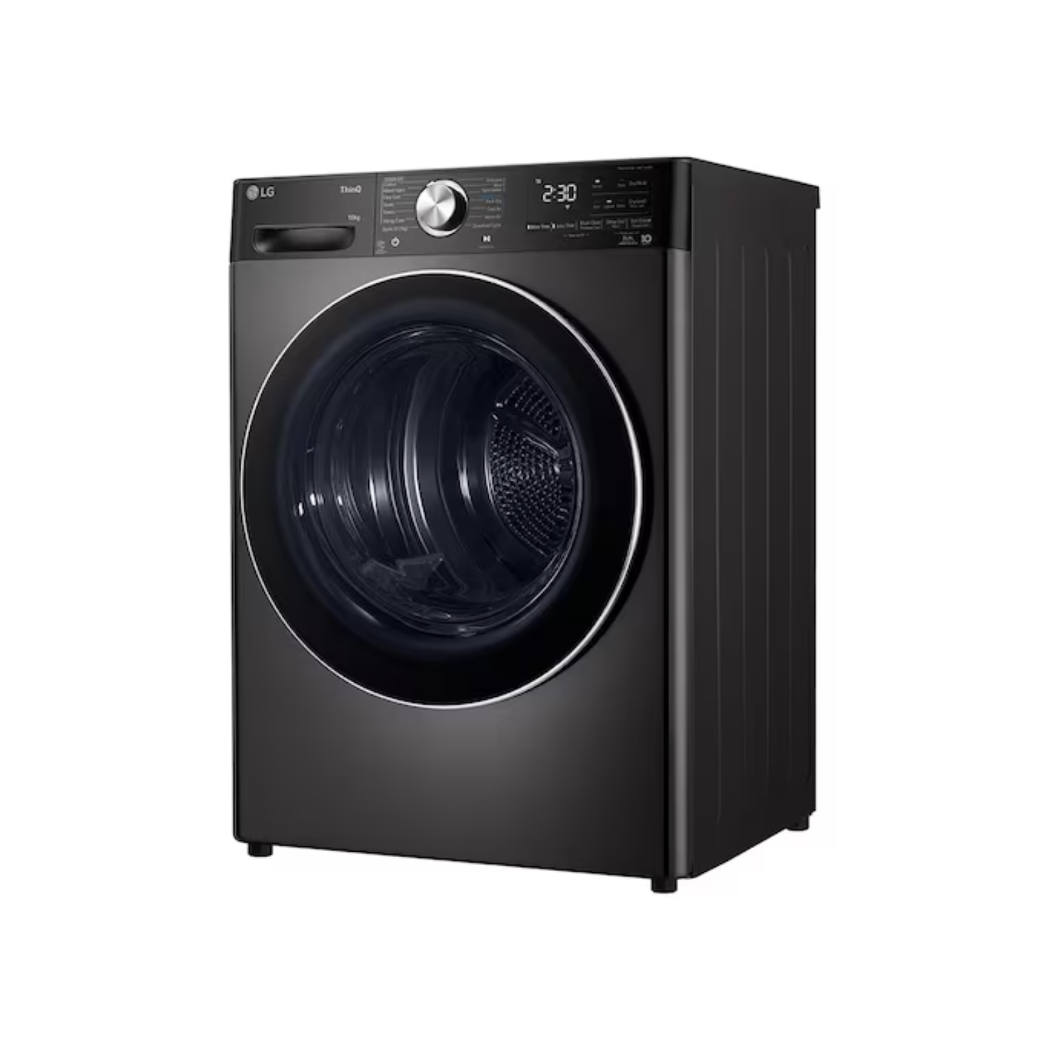 10kg LG Dual Inverter Front Load Heat Pump Dryer Black Steel