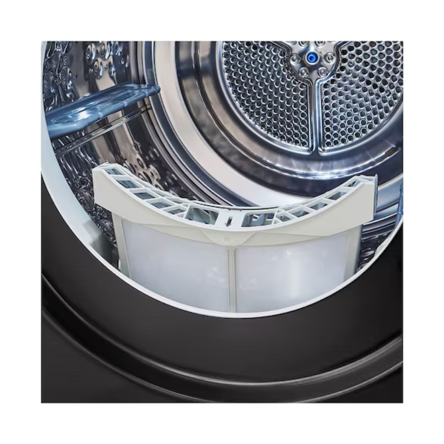 10kg LG Dual Inverter Front Load Heat Pump Dryer Black Steel