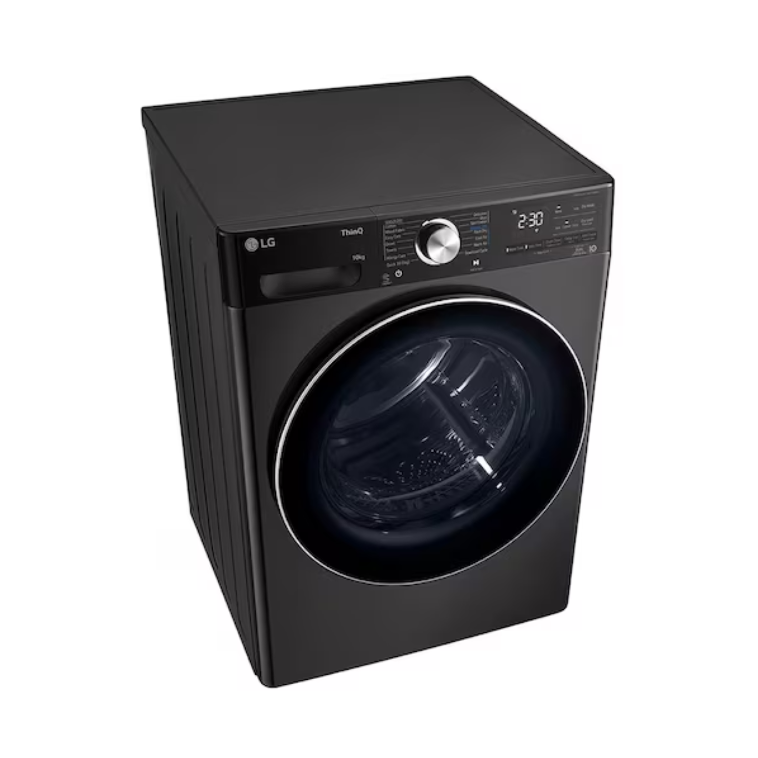 10kg LG Dual Inverter Front Load Heat Pump Dryer Black Steel