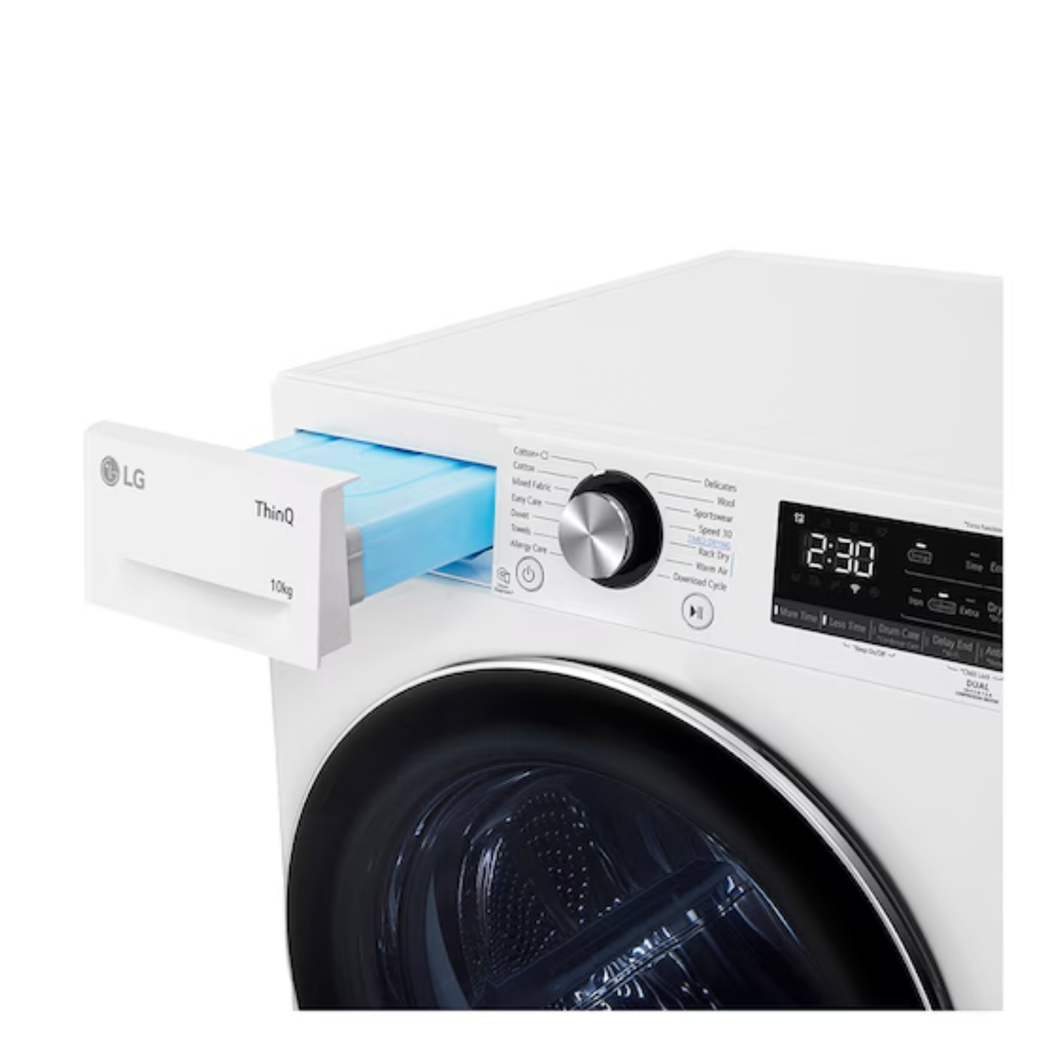 10kg LG Dual Inverter Front Load Heat Pump Dryer White