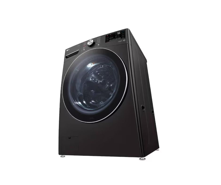 21/12kg LG AI Direct Drive Front Load Washer Dryer Black Steel