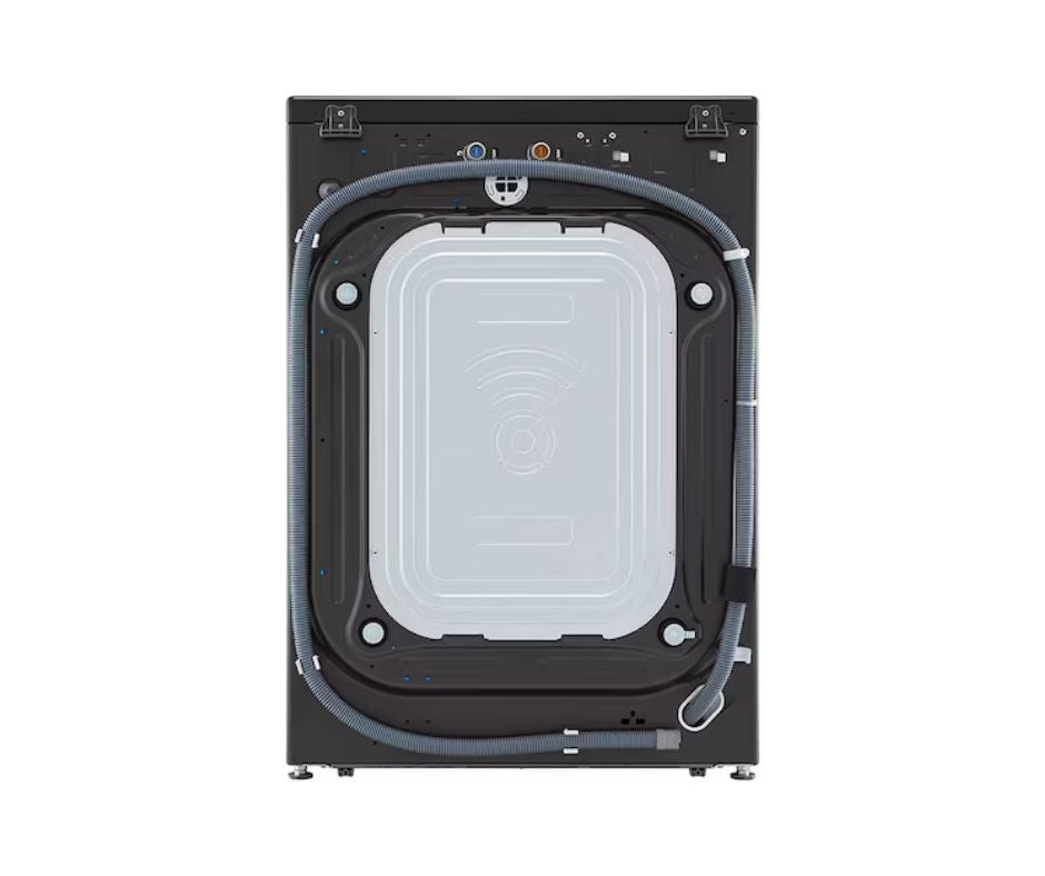 21/12kg LG AI Direct Drive Front Load Washer Dryer Black Steel