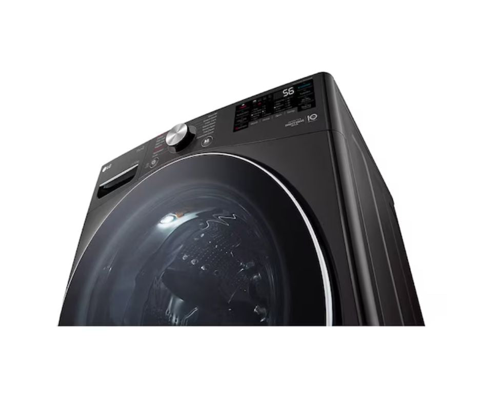 21/12kg LG AI Direct Drive Front Load Washer Dryer Black Steel