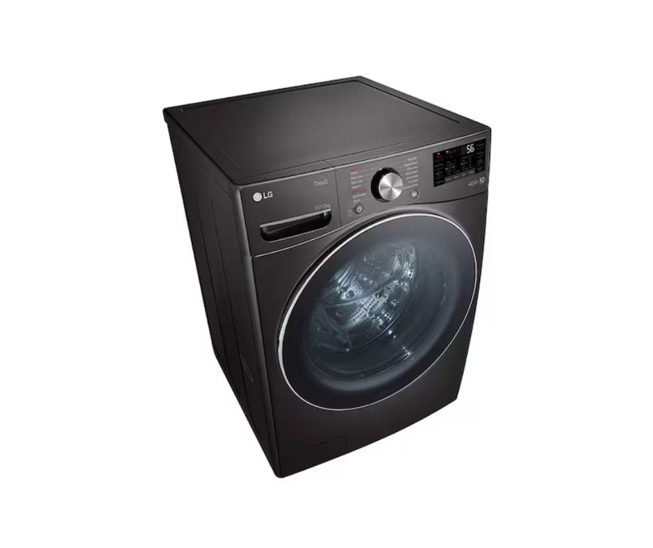 21/12kg LG AI Direct Drive Front Load Washer Dryer Black Steel