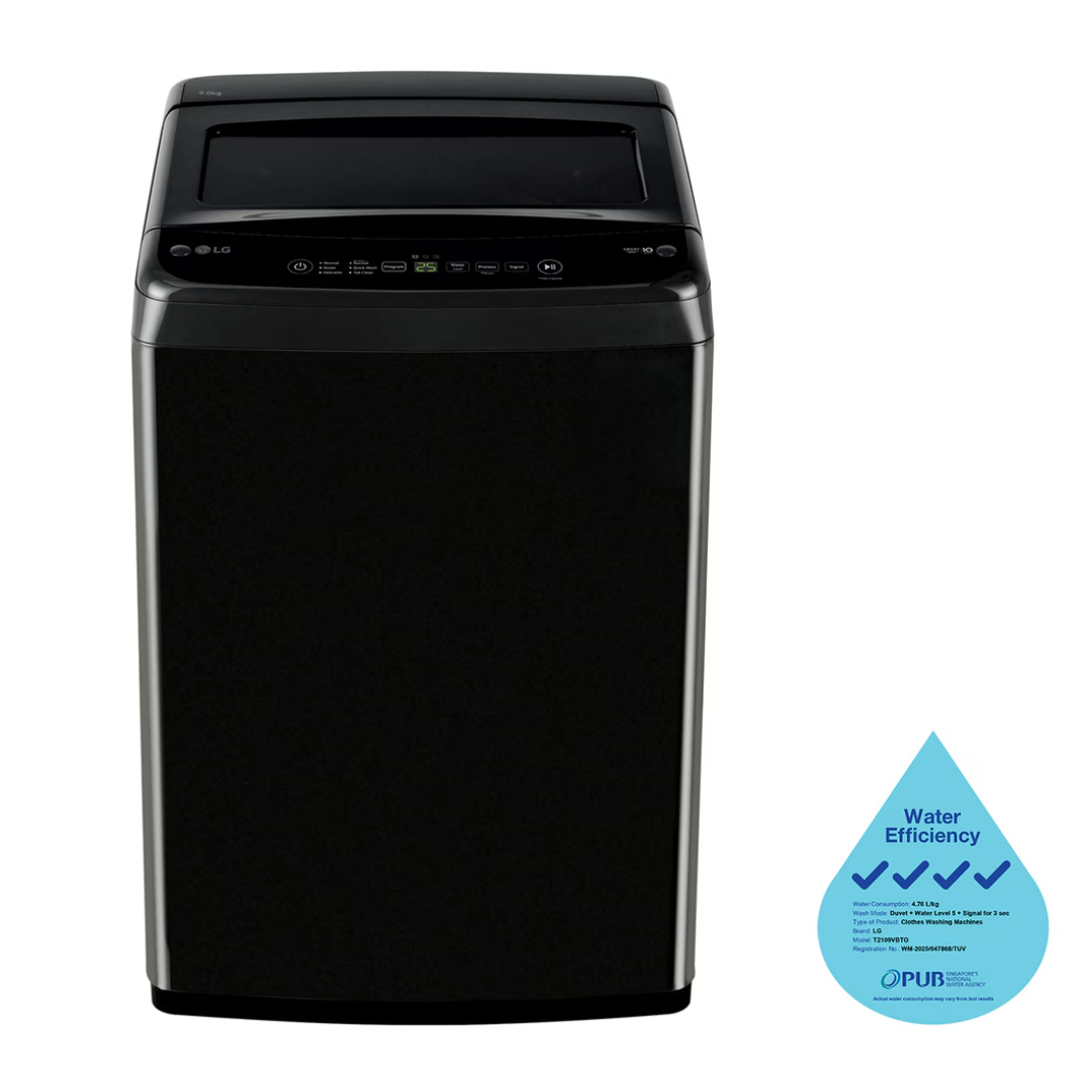 LG T2109VBTO - 9kg Smart Inverter Top Load Washer