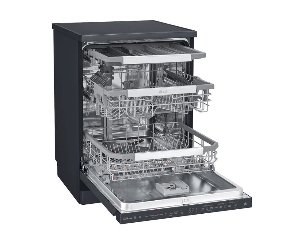 LG Top Control Dishwasher Black (14 Place Settings)