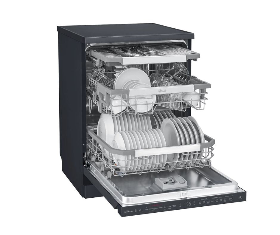 LG Top Control Dishwasher Black (14 Place Settings)