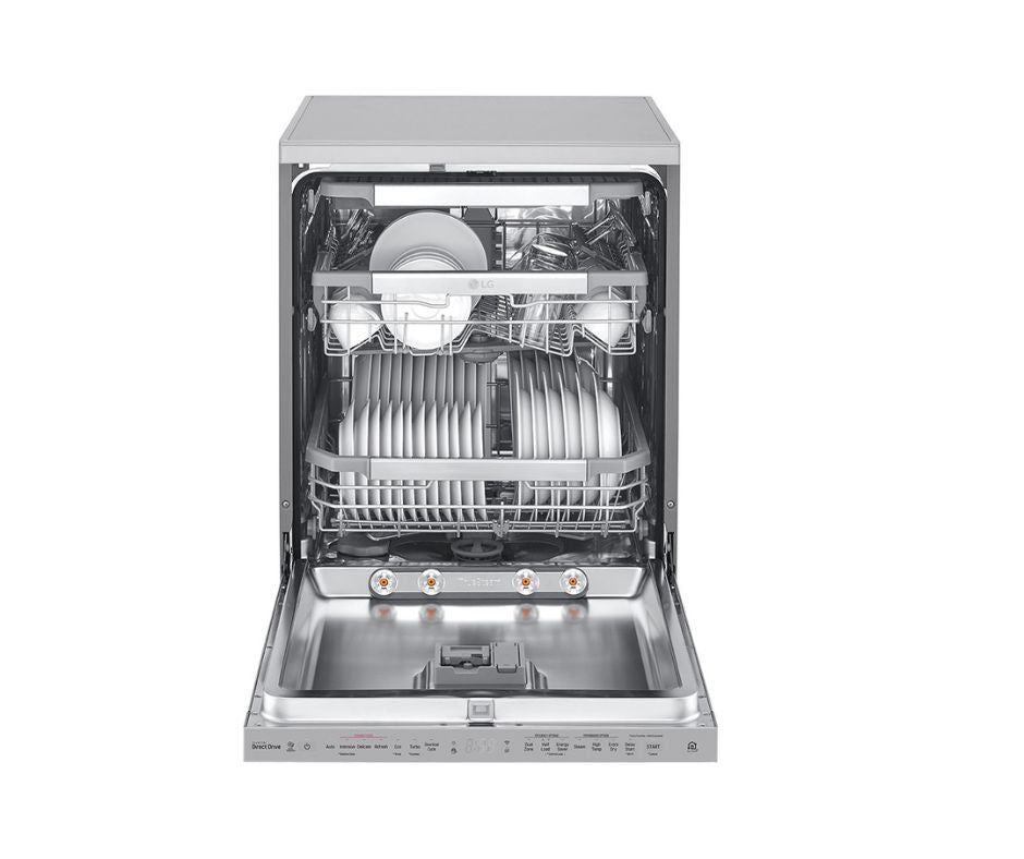 LG Top Control Dishwasher Silver (14 Place Settings)