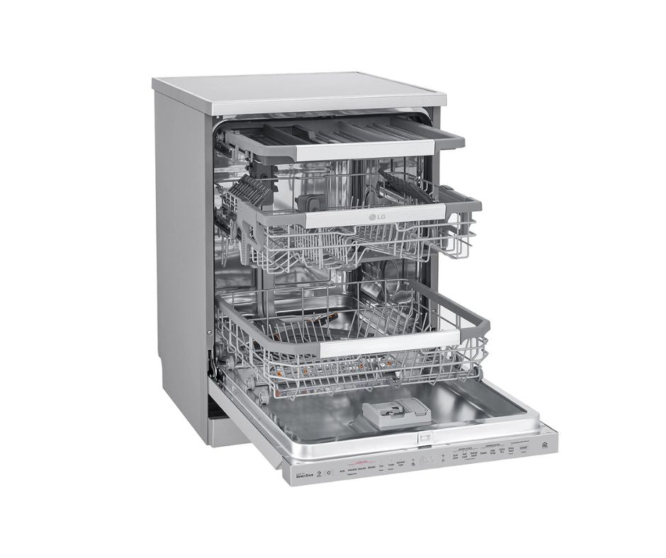LG Top Control Dishwasher Silver (14 Place Settings)