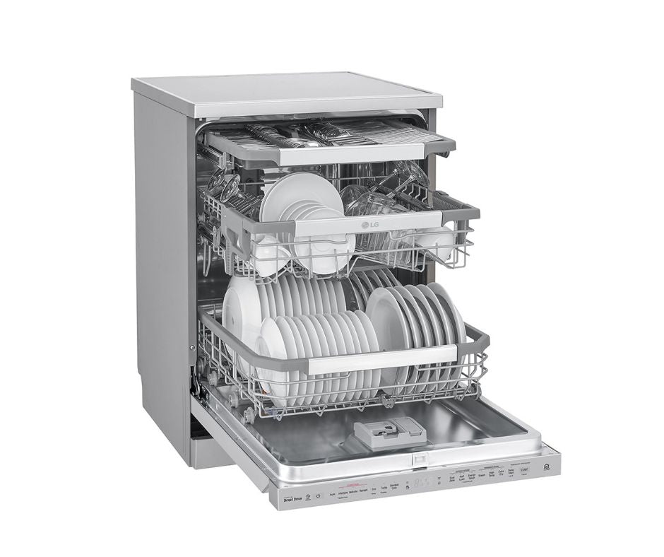 LG Top Control Dishwasher Silver (14 Place Settings)