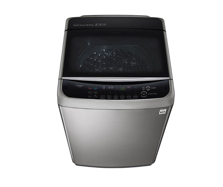 12kg LG TurboWash3D™ Top Load Washing Machine Silver