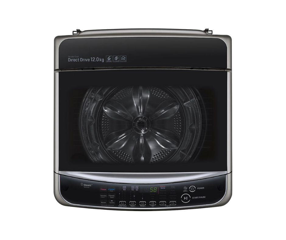 12kg LG TurboWash3D™ Top Load Washing Machine Silver