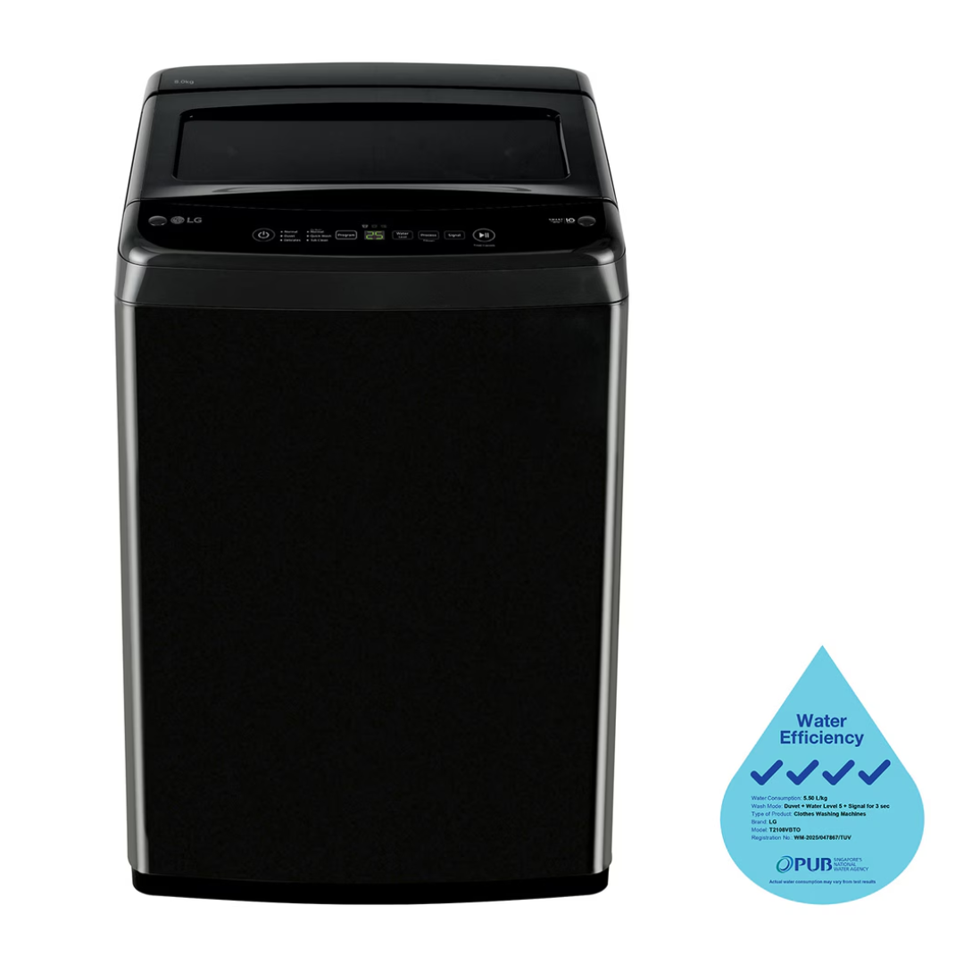 LG T2108VBTO - 8kg Smart Inverter Top Load Washer