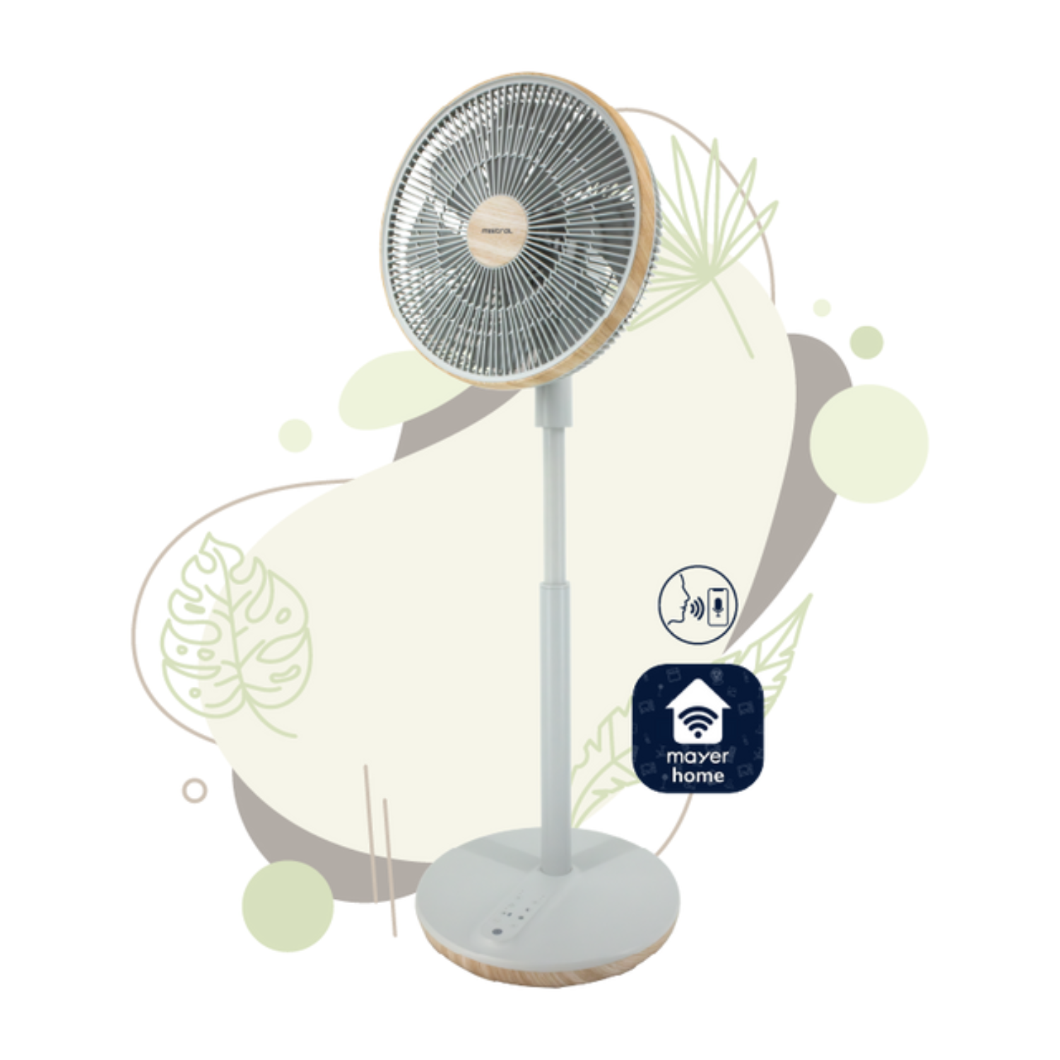 Mistral MHV1424DRW-G - 14” DC High Velocity Stand Fan with Wi-Fi & Remote