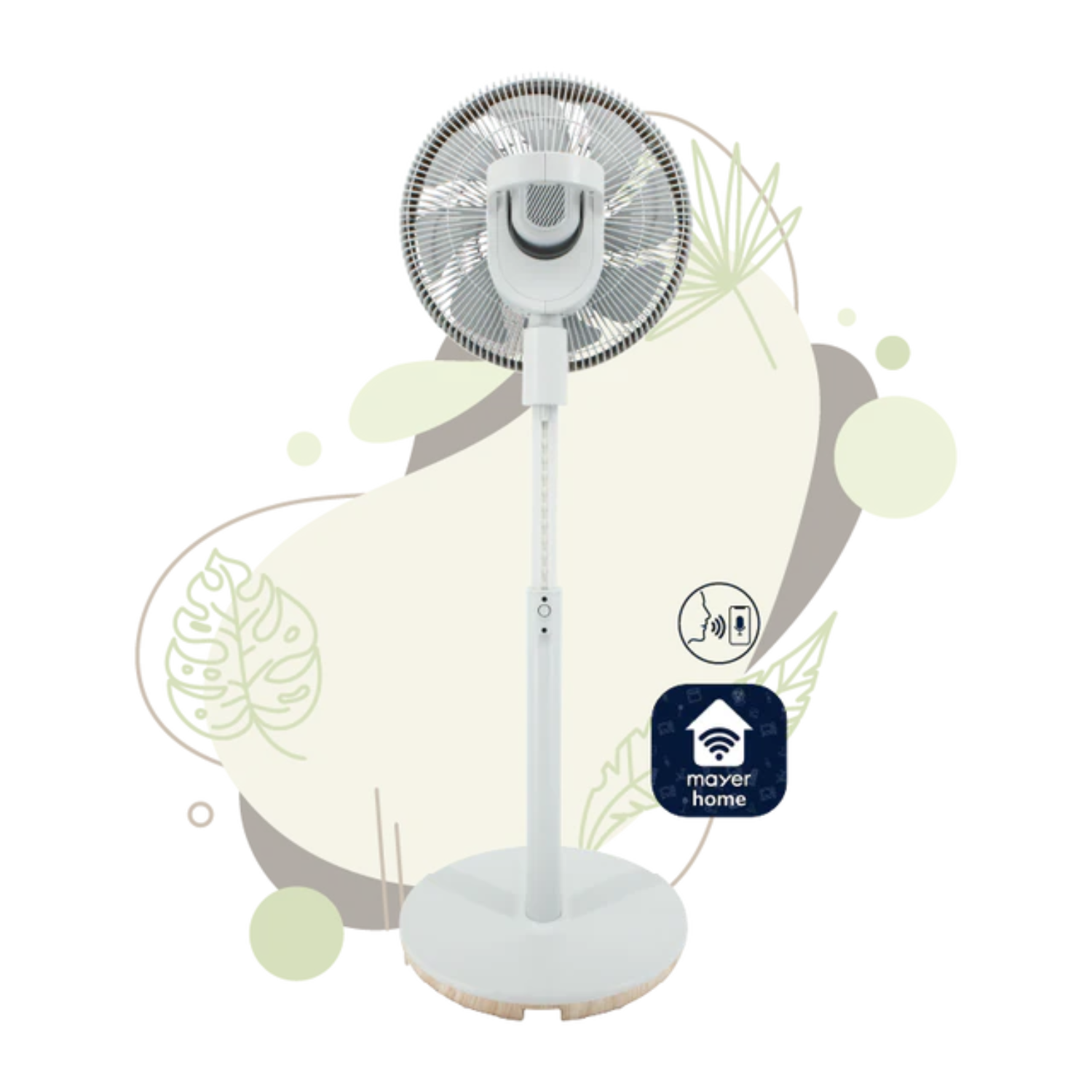 Mistral MHV1424DRW-G - 14” DC High Velocity Stand Fan with Wi-Fi & Remote