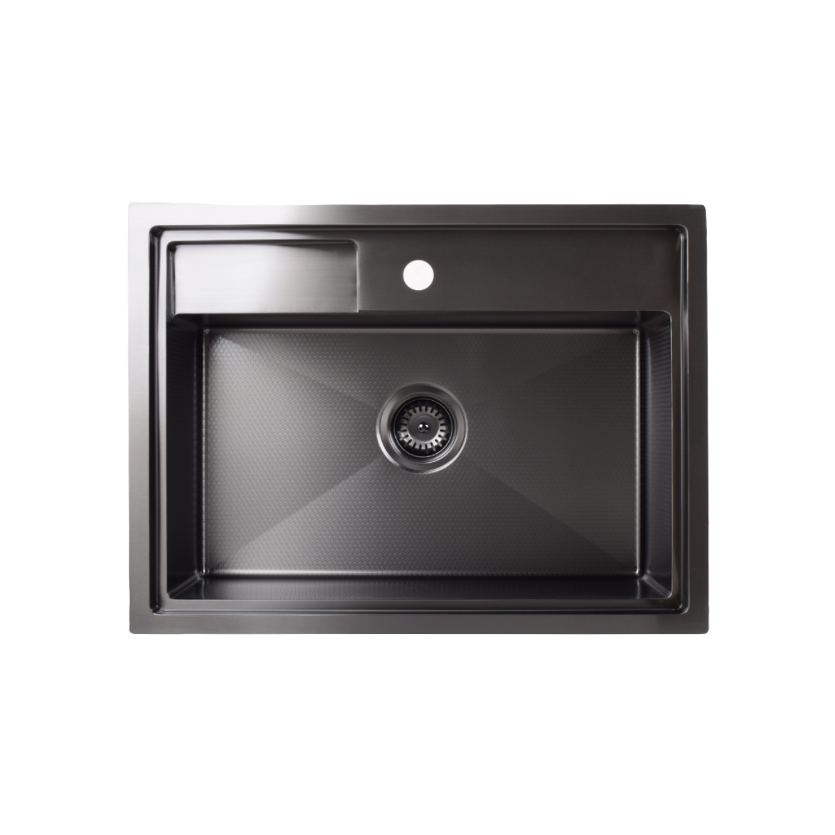 Turbo TS672-HC BK - 67cm Honeycomb Sink