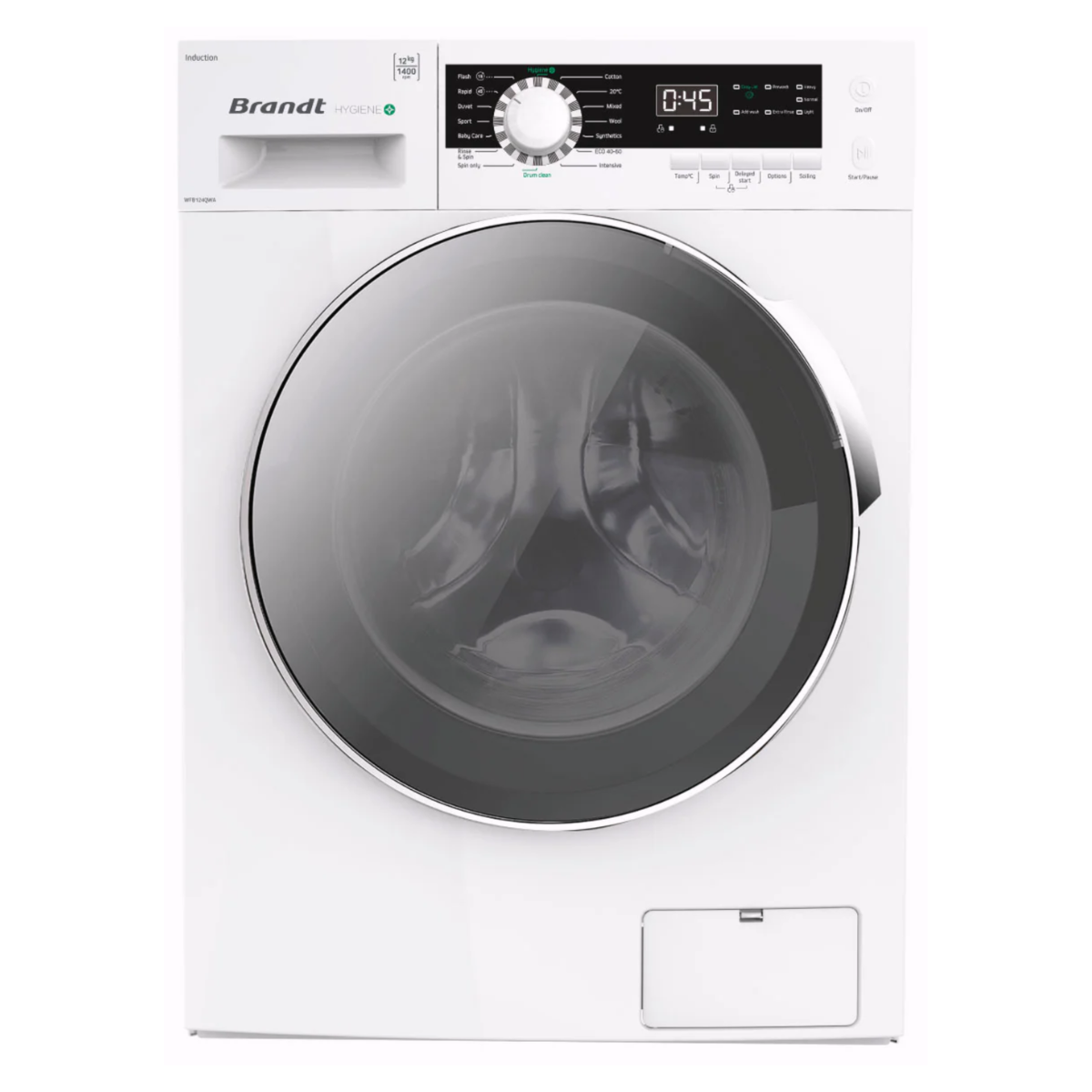 Brandt WFB124QWA - 12kg Front Load Washing Machine