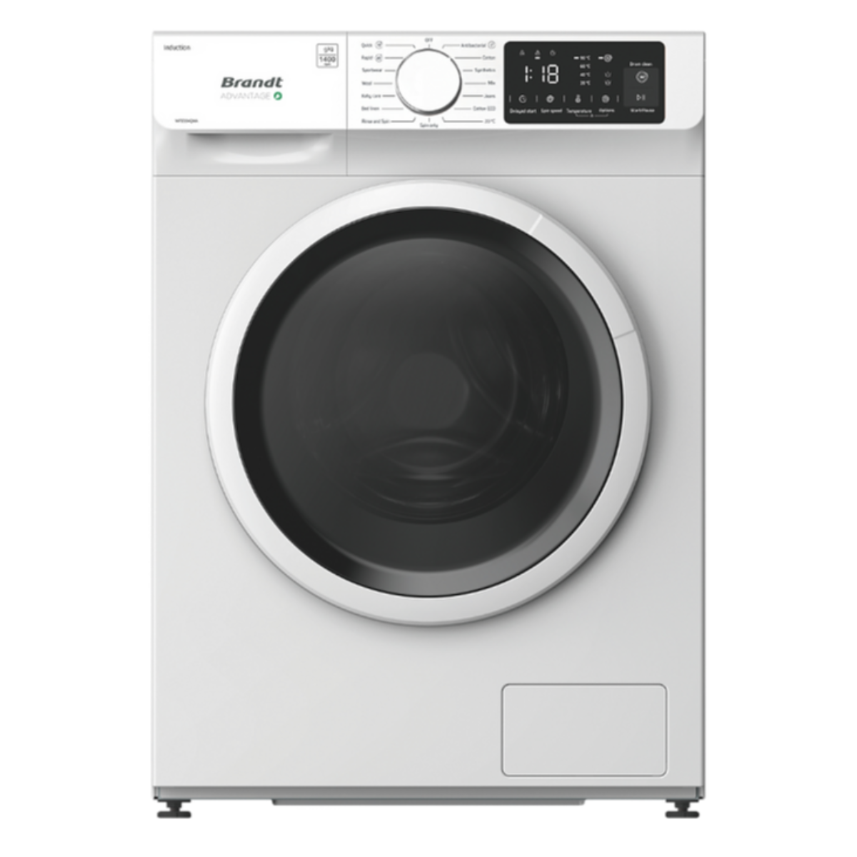 Brandt WFB394QWA - 9kg Front Load Washing Machine