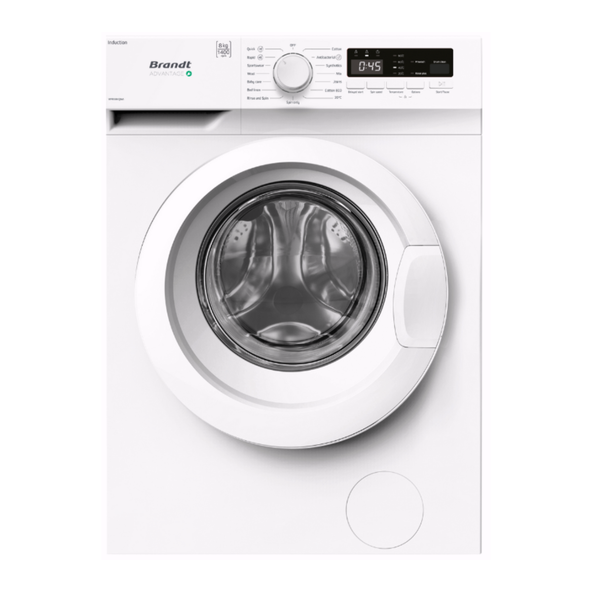 Brandt WFBS84QWA - 8kg Front Load Washing Machine