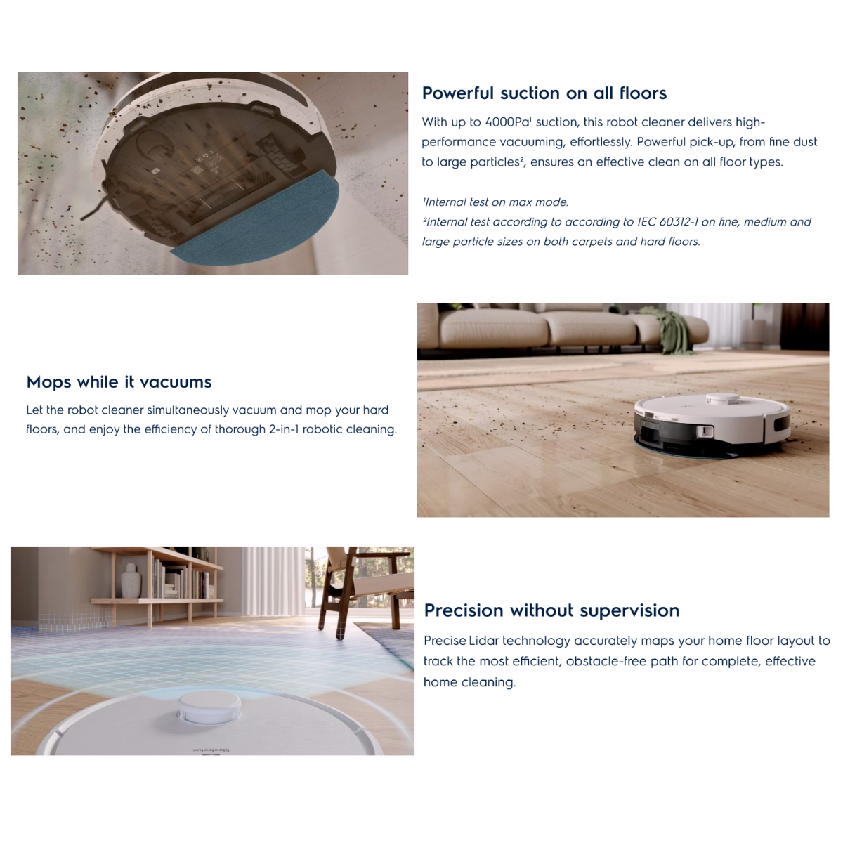 Electrolux EFR71222DS - 2 IN 1 Robot Vacuum