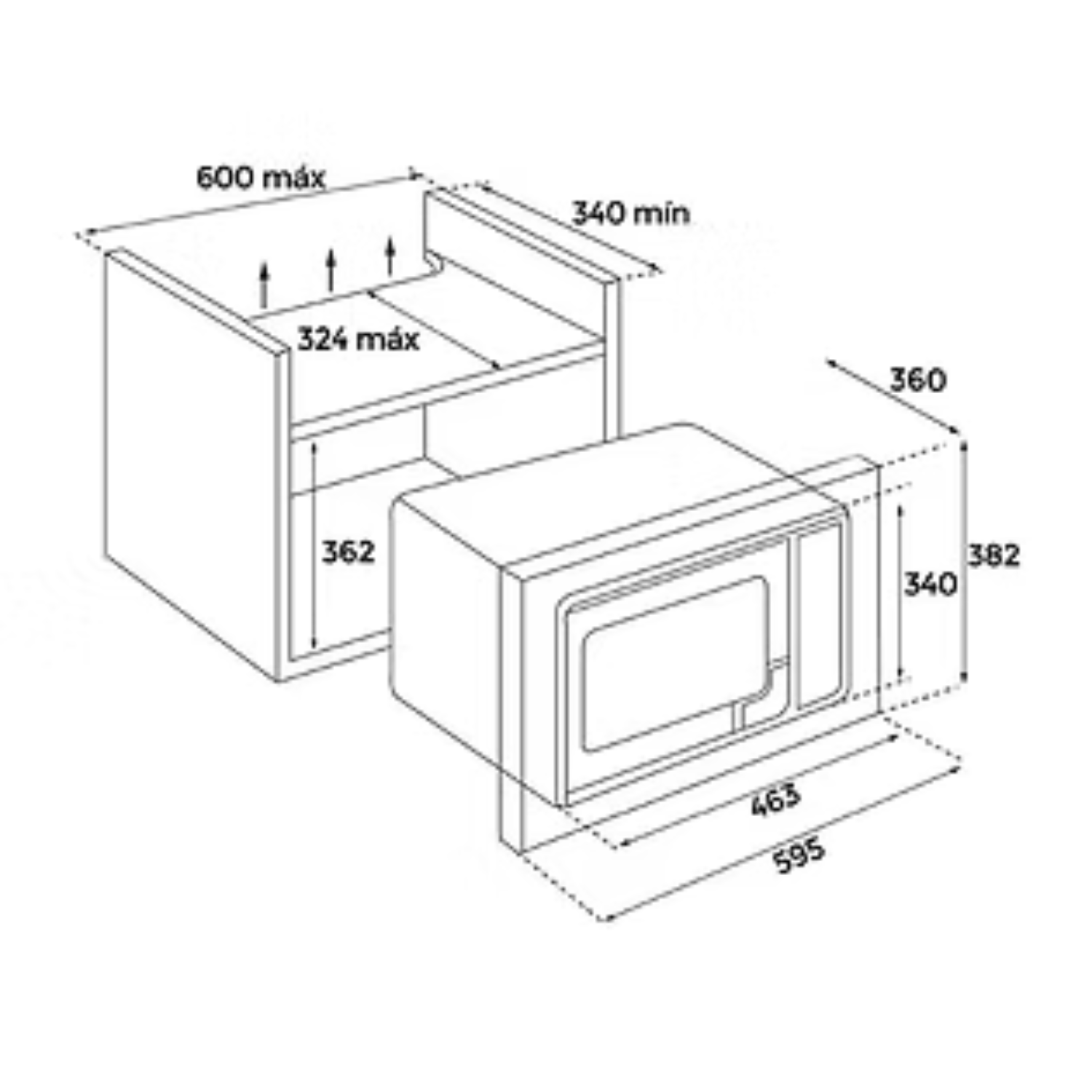TEKA MWE 209 FI - 20L 3 Cooking Modes Built-in Microwave with Grill