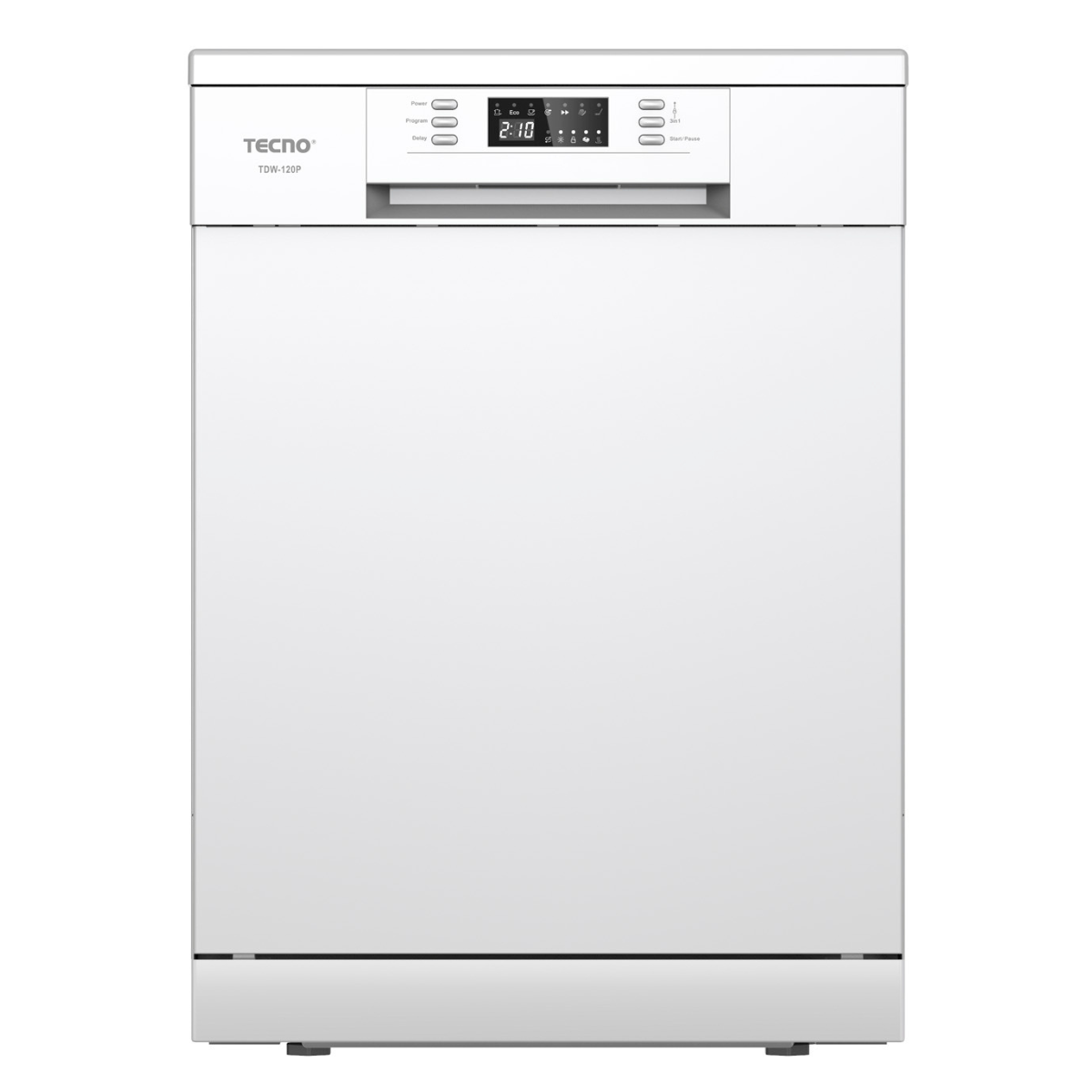 Tecno 60cm Built-under/Free-standing Dishwasher White