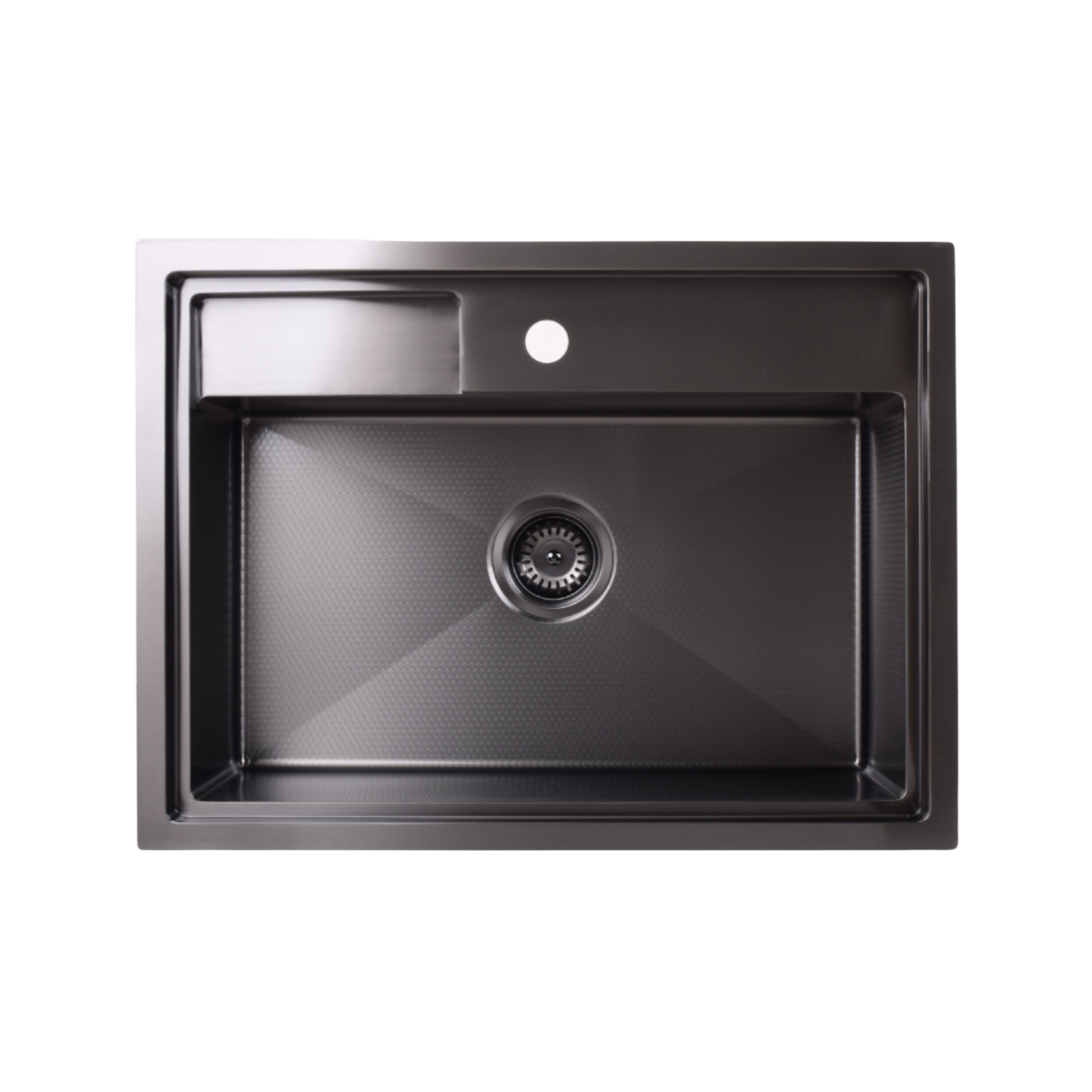 Turbo TS672-HC BK - 67cm Honeycomb Sink
