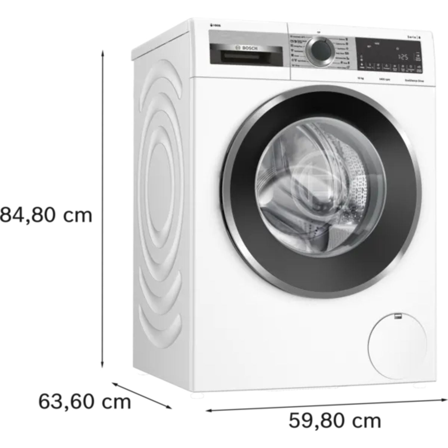10kg Bosch Series 6 Front Load Washing Machine (White)