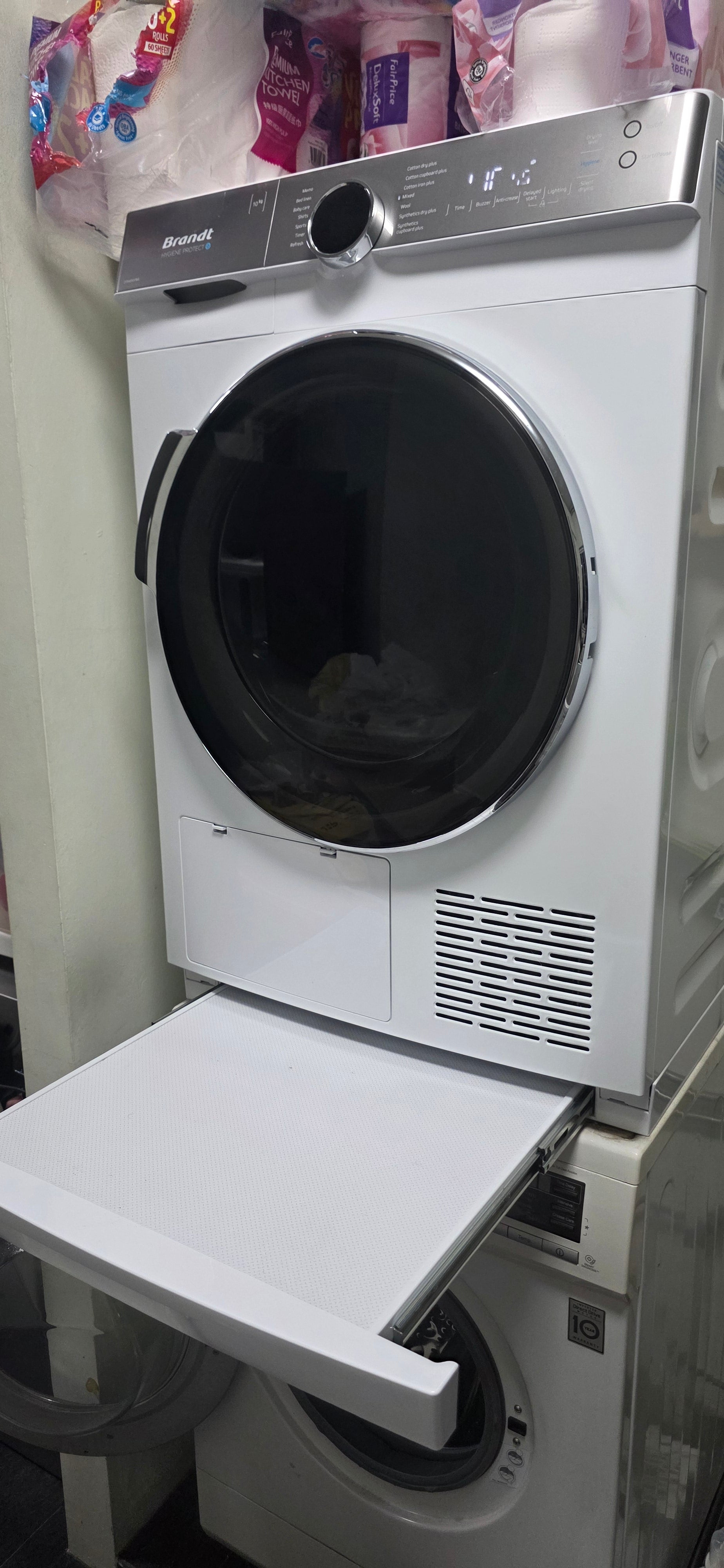 Brandt DFB406HWA - 10kg Front Load Heat Pump Dryer